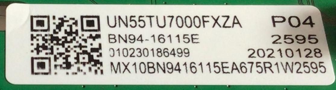 KIT DE TARJETAS PARA TV SAMSUNG / MAIN BN94-16115E / BN41-02751B / BN97-17444G / BN96-52990A / BN9416115E / FUENTE BN44-01054C / L55S6_TSM / BN4401054C / PANEL CY-BT055HGCV1H / PT550GT02-1 / MODELO UN55TU700DFXZA XA10 / UN55TU7000FXZA XA10 - Imagen 2